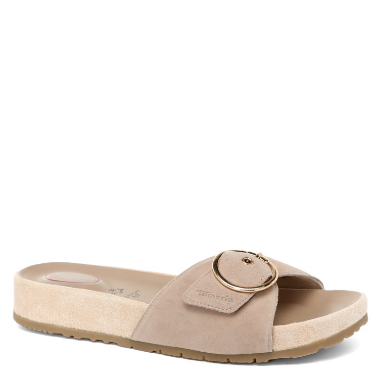 

Шлепанцы женские Tamaris 8-8-87100-20 бежевые 39 EU, Бежевый, 8-8-87100-20