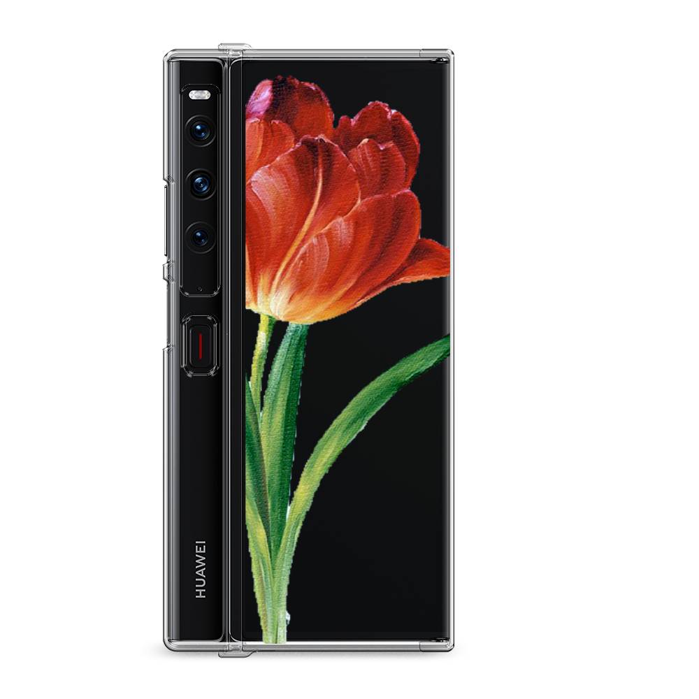 

Силиконовый чехол "Красный тюльпан" на Huawei Mate Xs 2 / Хуавеи Мате Xs 2