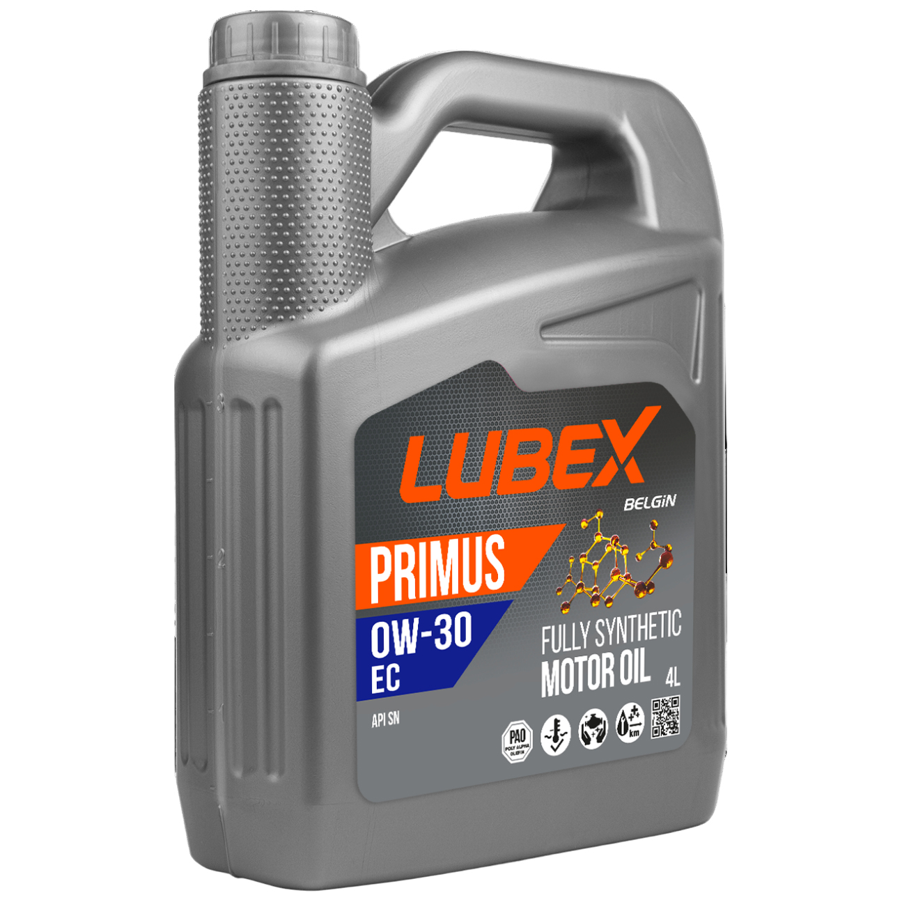 Моторное масло LUBEX синтетическое PRIMUS EC 0W30 4л