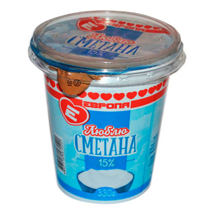 

Сметана Молочный дом Люблю 15% БЗМЖ 330 г