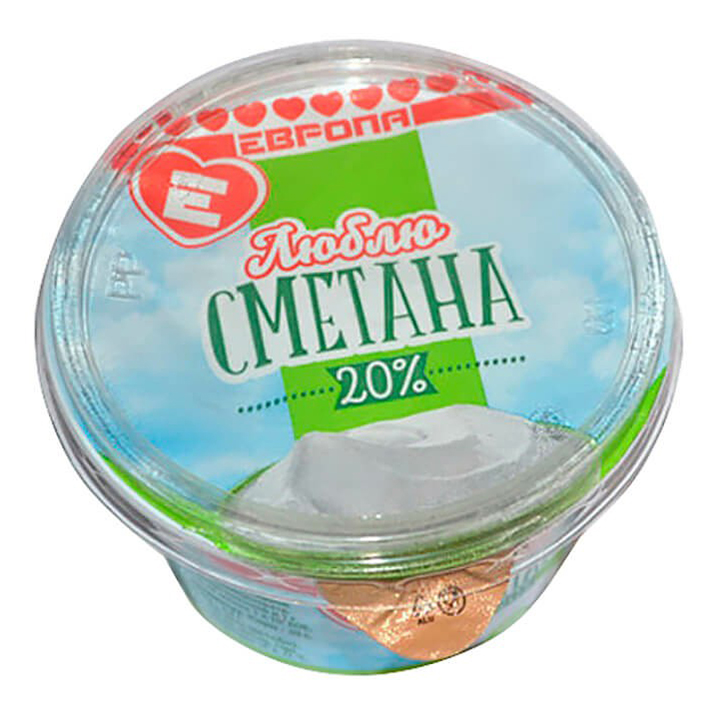 

Сметана Молочный дом Люблю 20% БЗМЖ 180 г