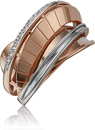 

Кольцо из красного золота р.  PLATINA jewelry 01-5247-00-401-1110-48, фианит, 01-5247-00-401-1110-48