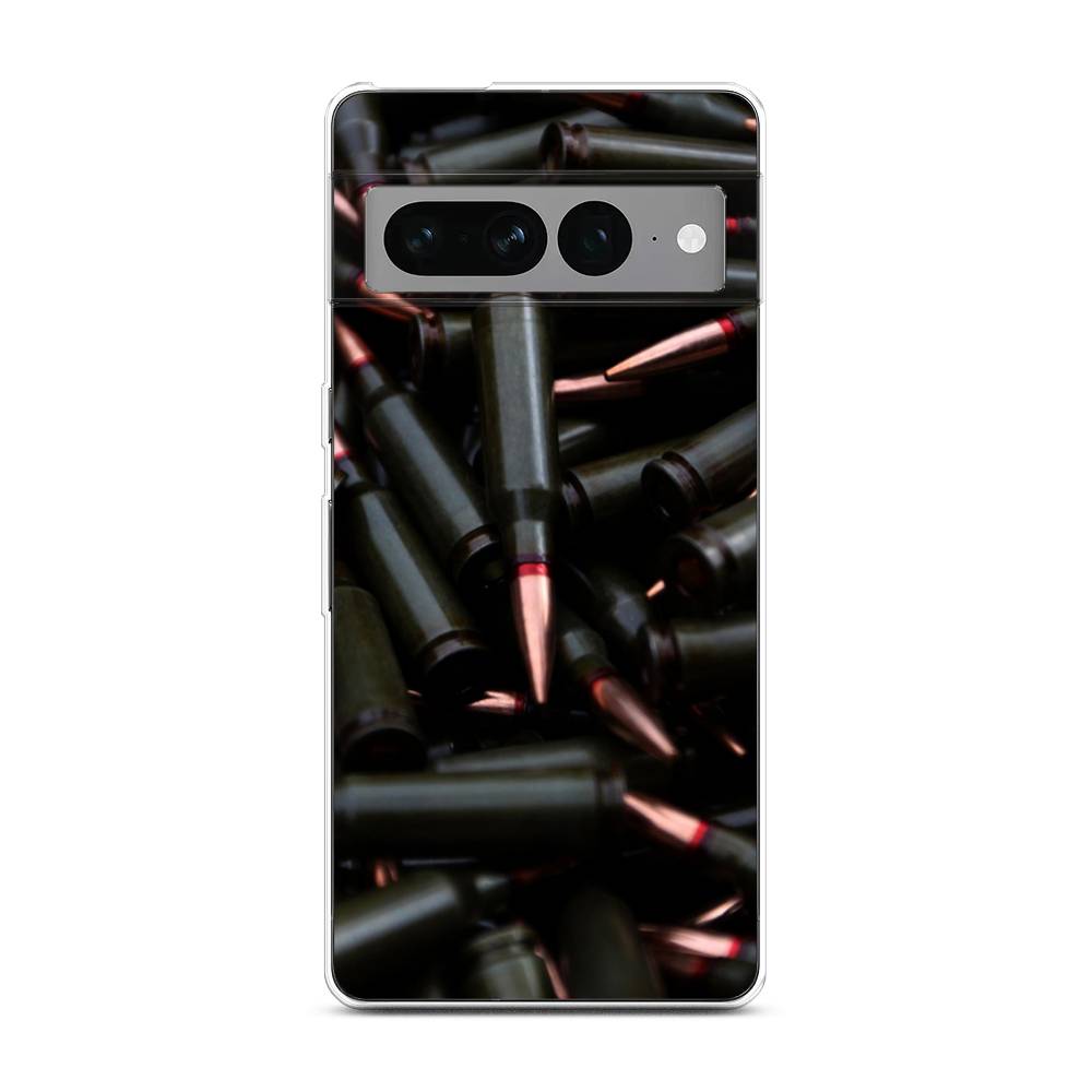 

Чехол Awog на Google Pixel 7 Pro "Пули черные", Разноцветный