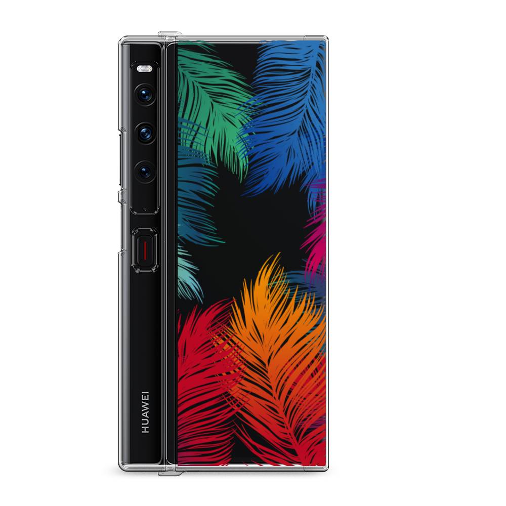 

Силиконовый чехол "Рамка из перьев" на Huawei Mate Xs 2 / Хуавеи Мате Xs 2