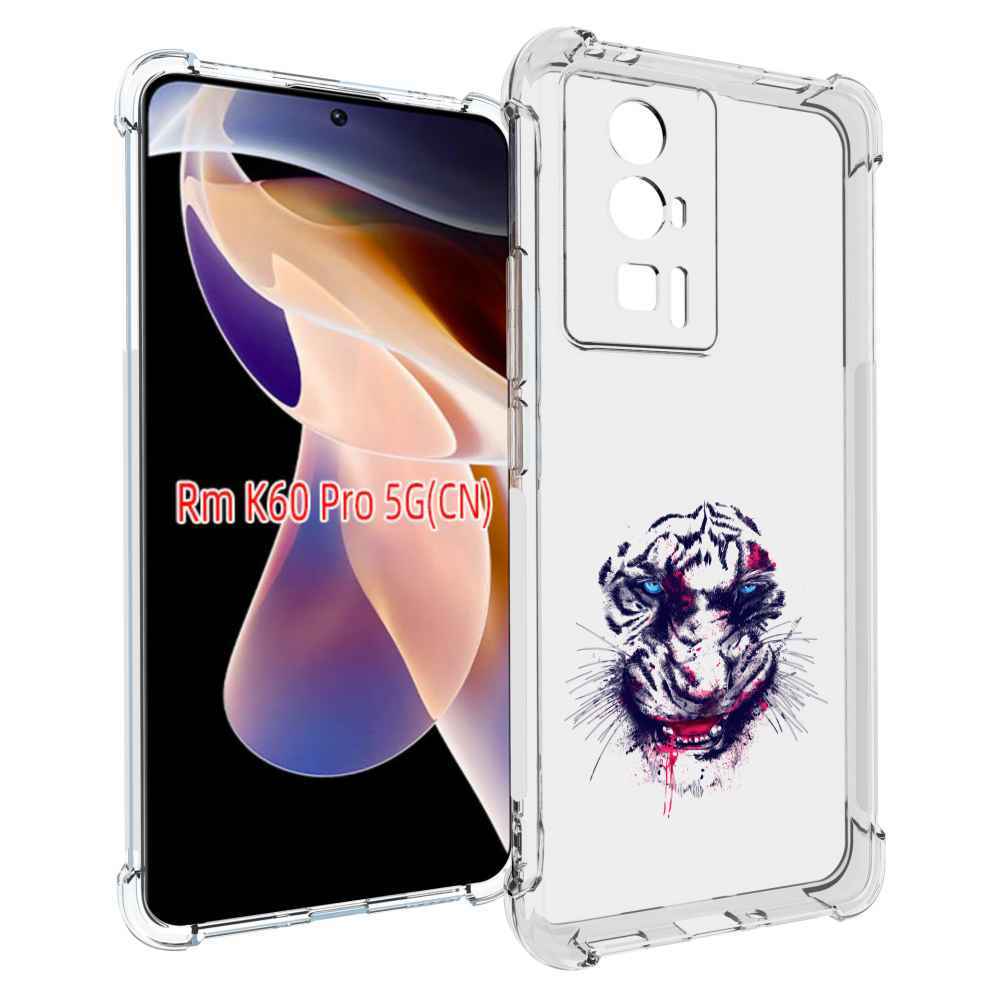 

Чехол MyPads безумный тигр для Xiaomi Redmi K60 Pro, Прозрачный, Tocco
