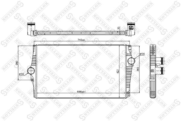 

STELLOX Интеркулер STELLOX 1040179sx