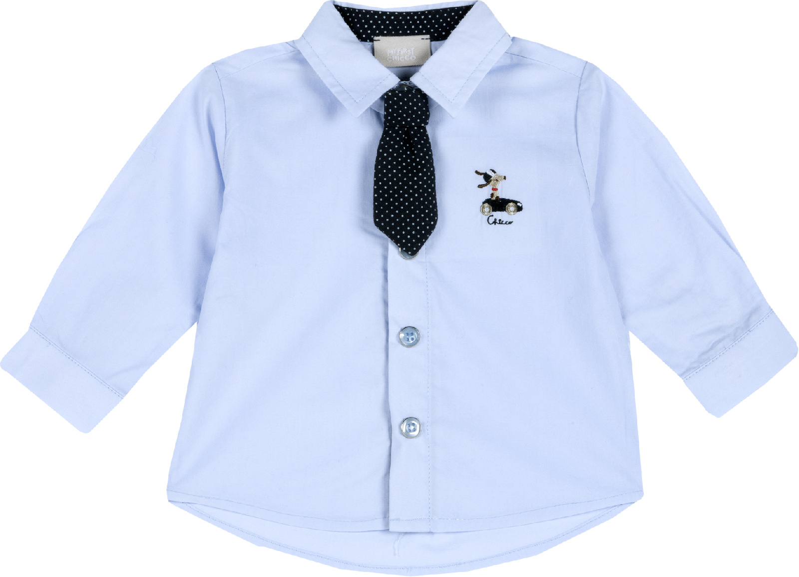 

Рубашка Chicco 09054570092021 цв. голубой р. 92, 9054570