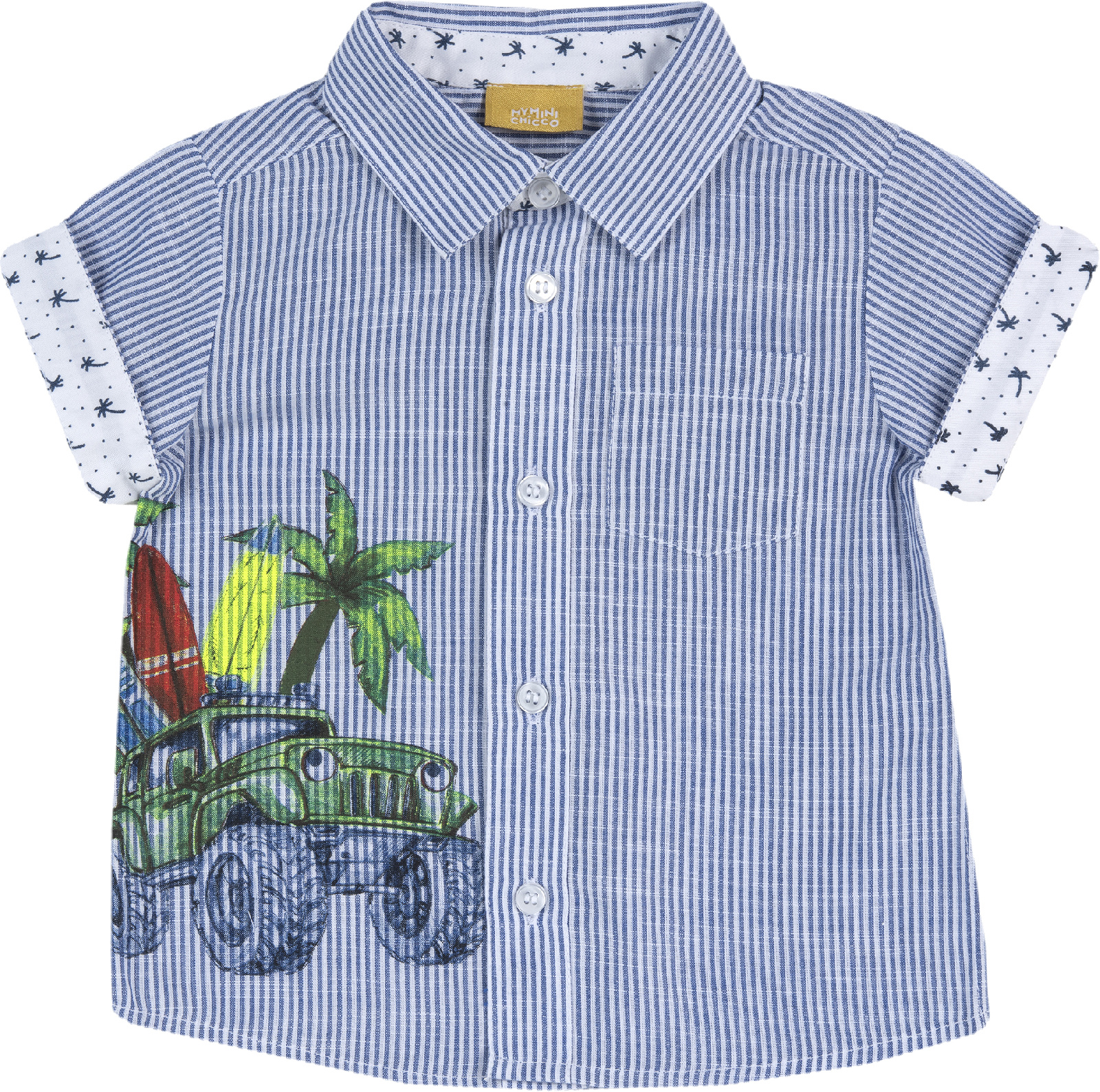 

Рубашка Chicco 09066471104080 цв. синий р. 104, 9066471