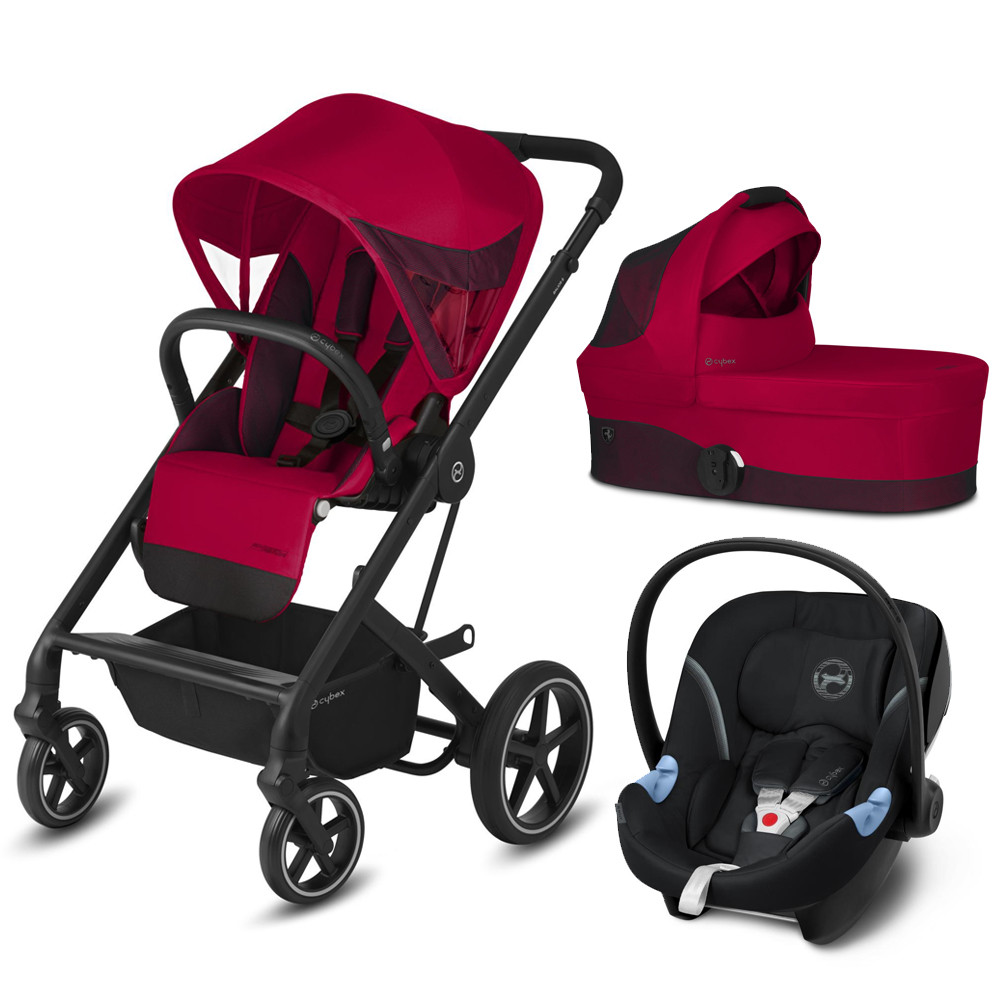

Коляска 3в1 Cybex Balios S Lux FE Ferrari Racing Red (с адаптером), Balios S Lux