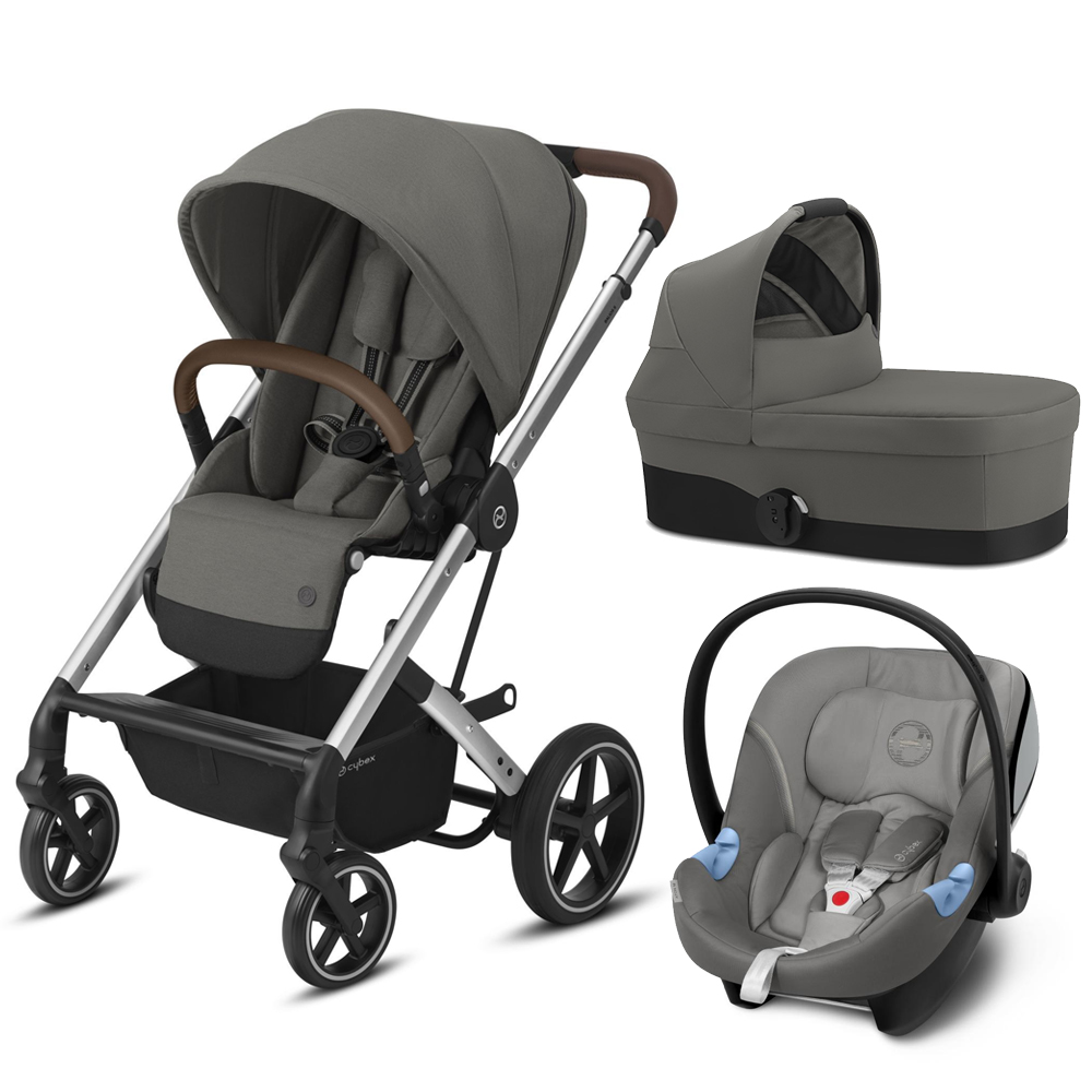 

Коляска 3в1 Cybex Balios S Lux SLV Soho Grey (с адаптером), Balios S Lux