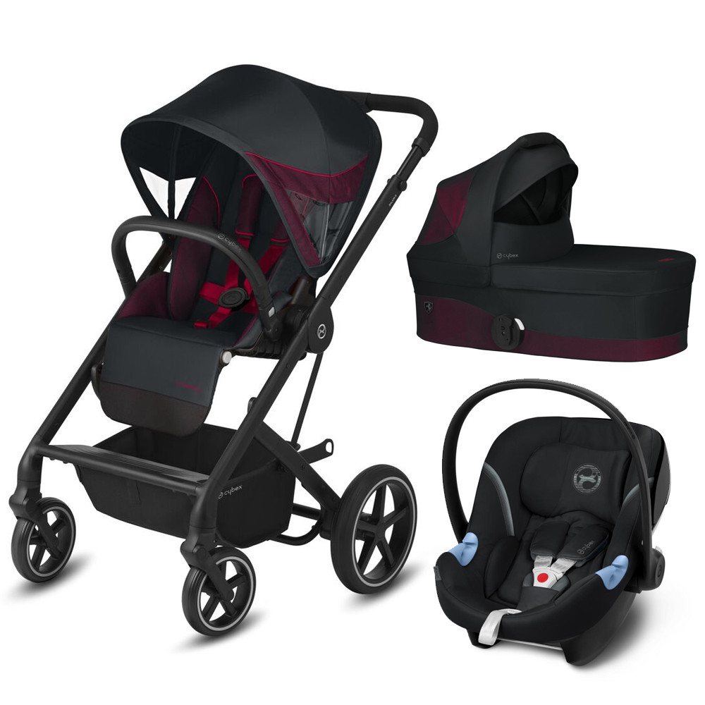 

Коляска 3в1 Cybex Balios S Lux FE Ferrari Victory Black (с адаптером), Balios S Lux