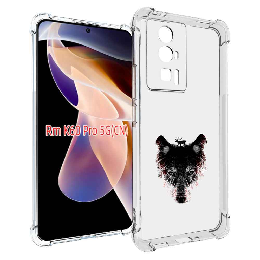 

Чехол MyPads волк в траве для Xiaomi Redmi K60 Pro, Прозрачный, Tocco