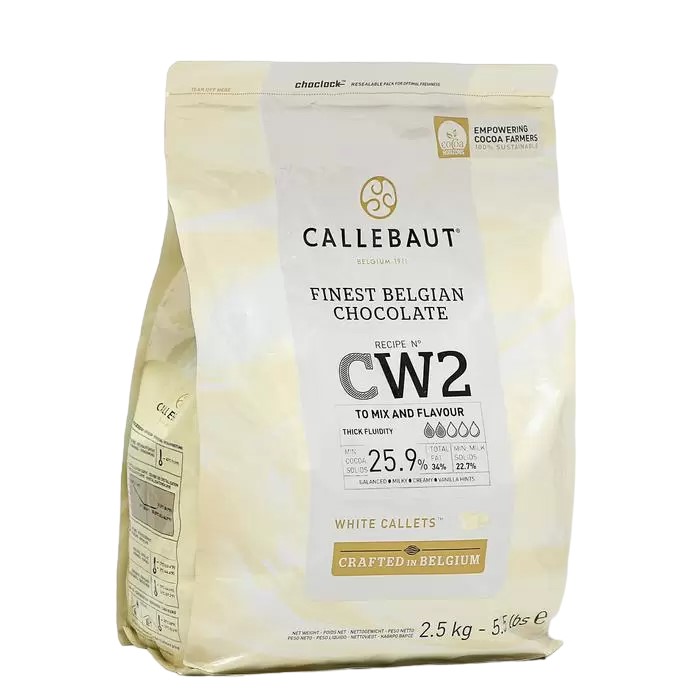 CALLEBAUT Шоколад белый 25,9% Callebaut, таблетированный, 2,5 кг