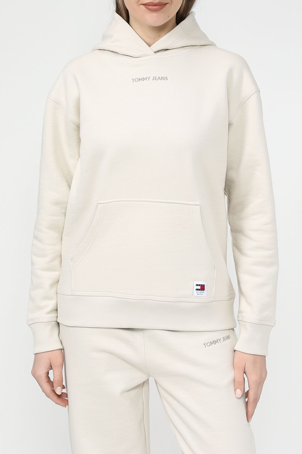 

Худи женское Tommy Jeans DW0DW17329 бежевое S, Бежевый, DW0DW17329