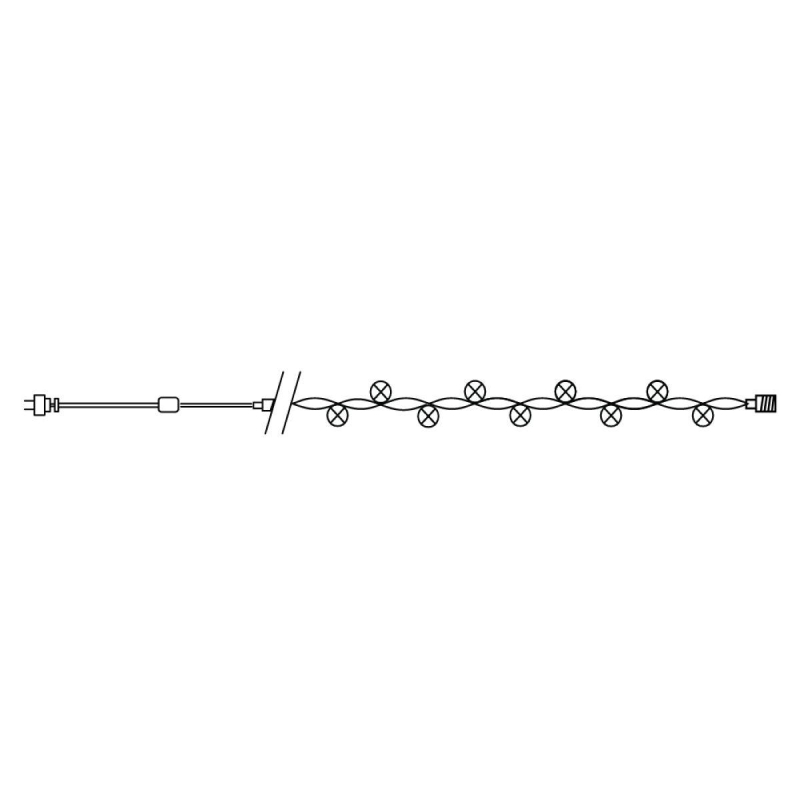 фото Электрогирлянда feron cl55 фигурная 5м +1.5м 230v разноцветная 26761