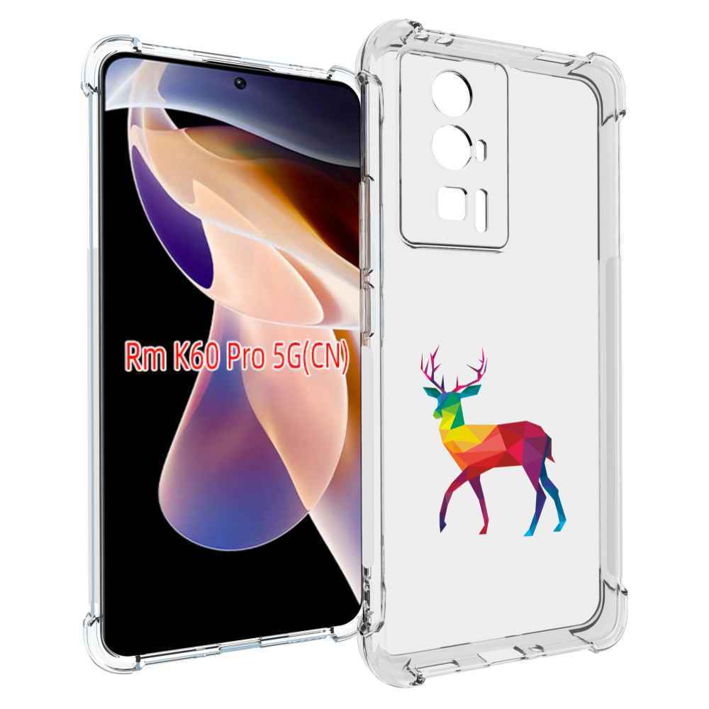 

Чехол MyPads геометрический олень для Xiaomi Redmi K60 Pro, Прозрачный, Tocco
