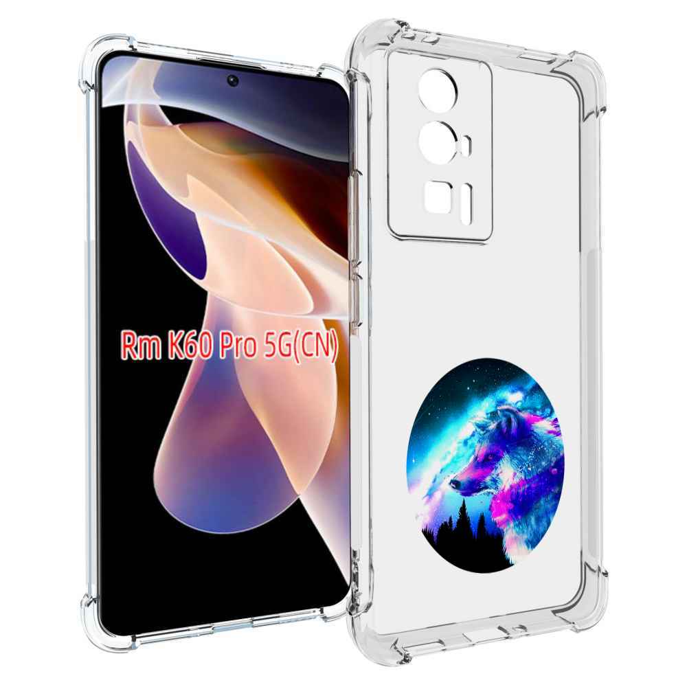 

Чехол MyPads голубой волк для Xiaomi Redmi K60 Pro, Прозрачный, Tocco