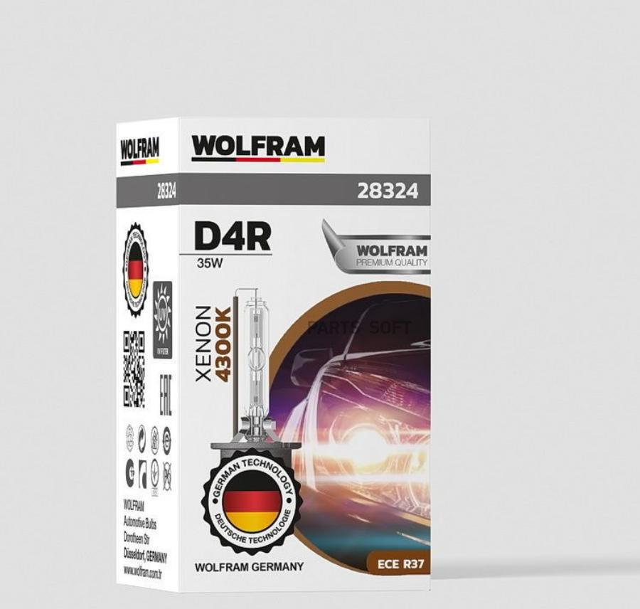 Лампа ксеноновая d4r 4300k wolfram xenon daylight 1 шт. 28324 WOLFRAM 28324