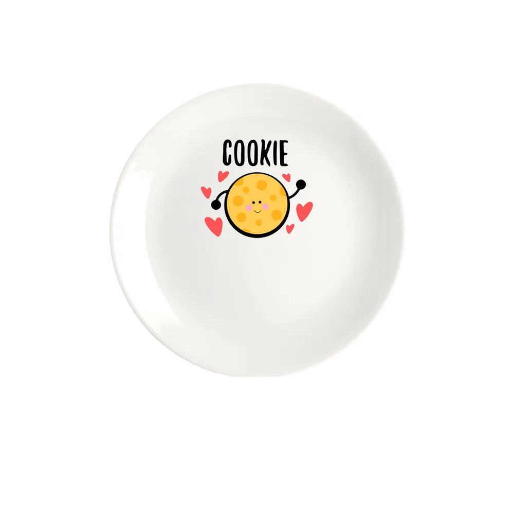 

Тарелка CoolPodarok Печенька cookie, Белый