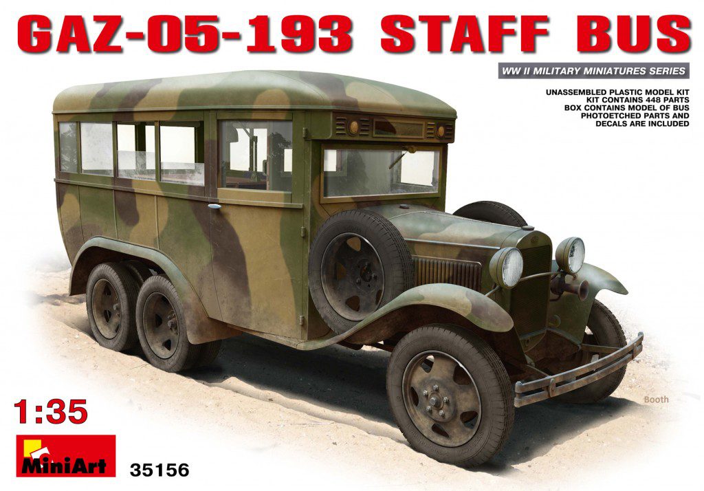 

Сборная модель MiniArt 1/35 Штабной автобус 05-193 35156