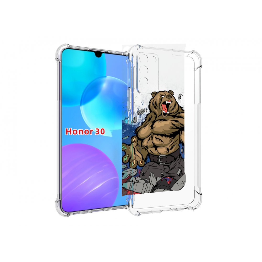 

Чехол MyPads медведь защитник родины для Huawei Honor 30 Lite, Tocco