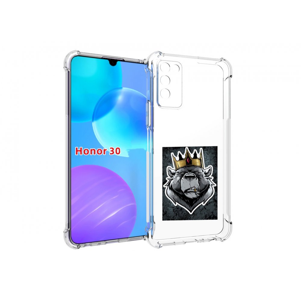 

Чехол MyPads медведь с короной для Huawei Honor 30 Lite, Tocco