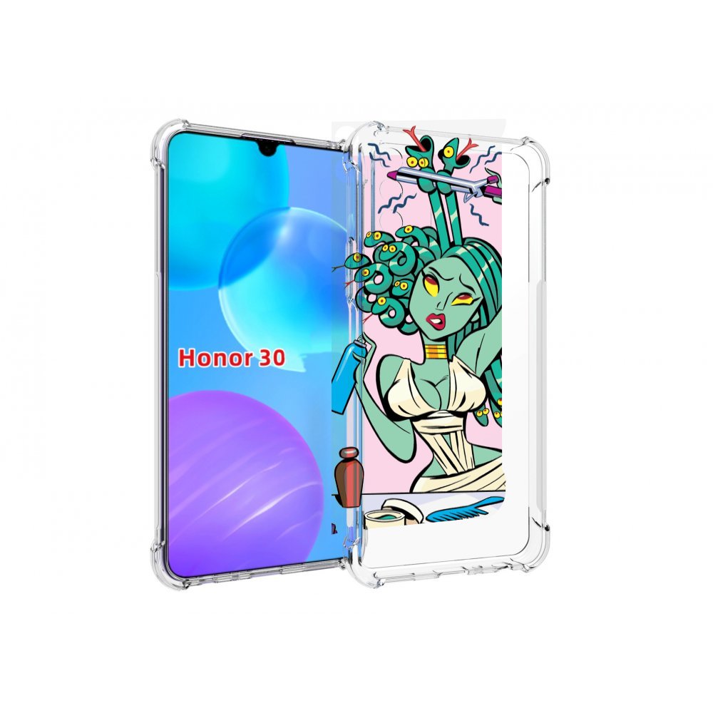 

Чехол MyPads медуза расчесывается женский для Huawei Honor 30 Lite, Tocco