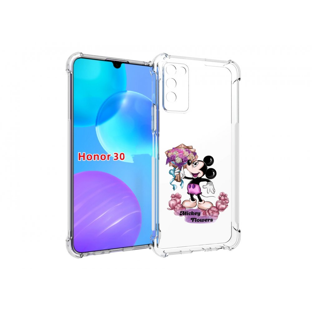 

Чехол MyPads микки-с-цветами женский для Huawei Honor 30 Lite, Tocco