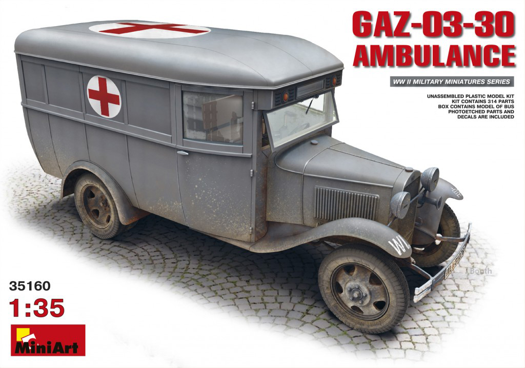 

Сборная модель MiniArt 1/35 Автомобиль 03-30 AMBULANCE 35160