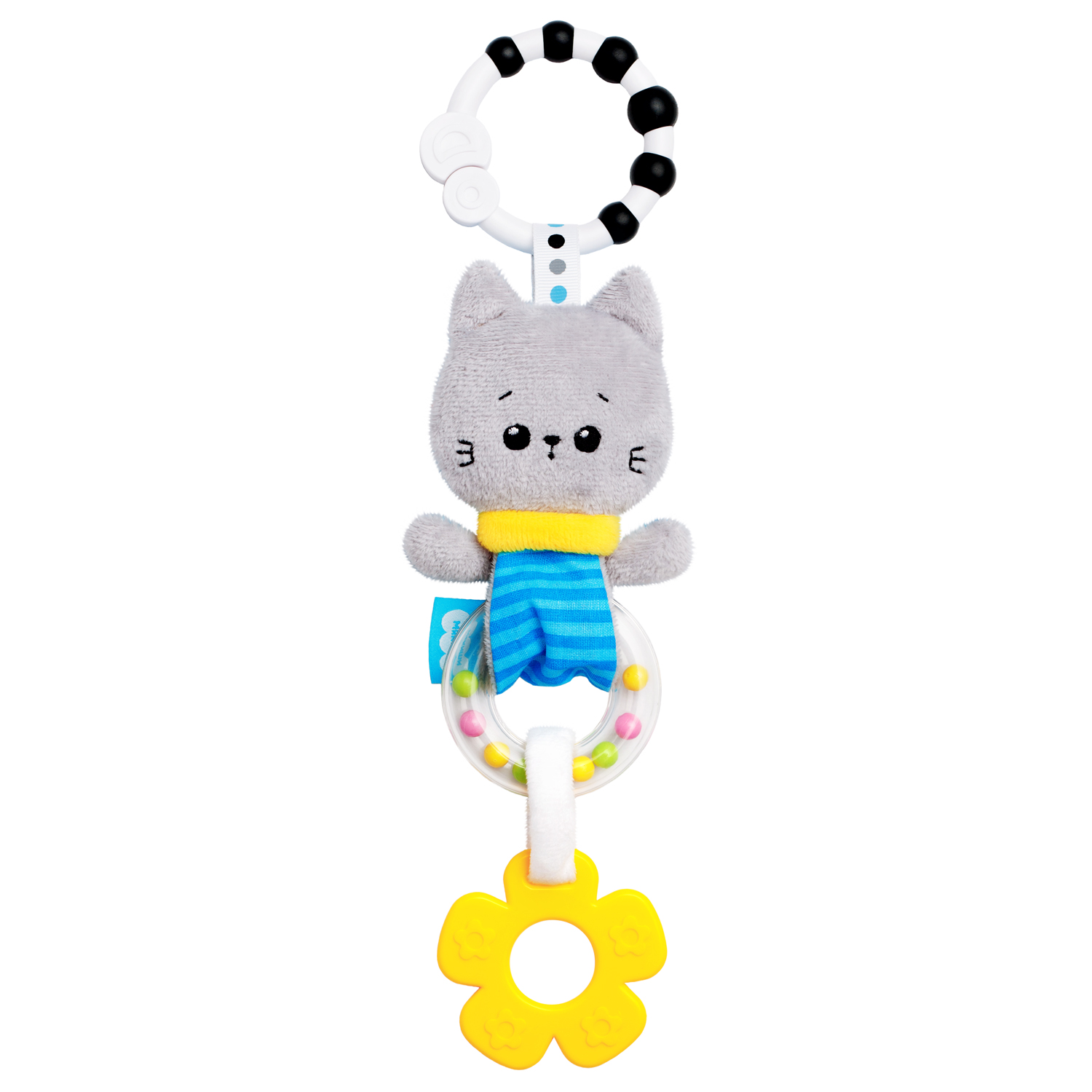 фото Игрушка-подвеска погремушка мякиши котёнок кекс