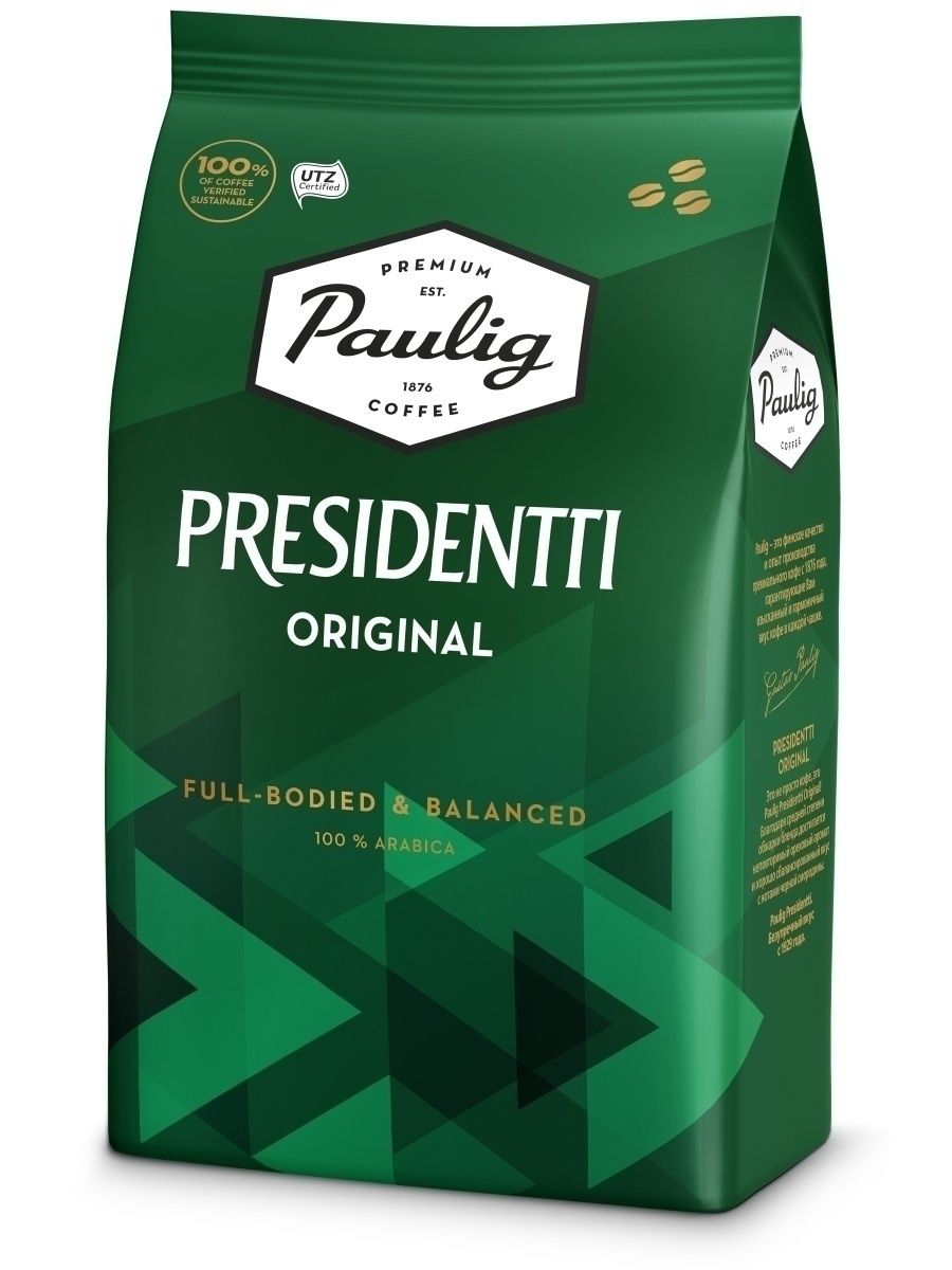 Presidentti Original кофе в зернах 1 кг
