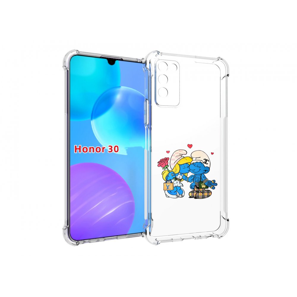 

Чехол MyPads модные-смурфики для Huawei Honor 30 Lite, Tocco