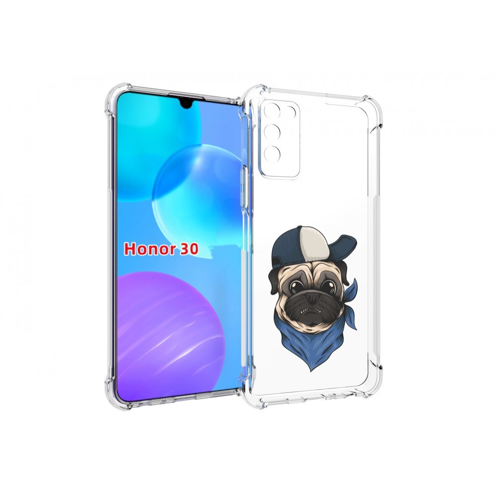 

Чехол MyPads мопс-в-кепке для Huawei Honor 30 Lite, Tocco