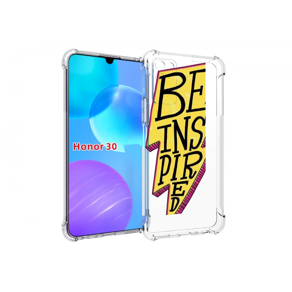 

Чехол MyPads надпись в желтой молнии для Huawei Honor 30 Lite, Tocco