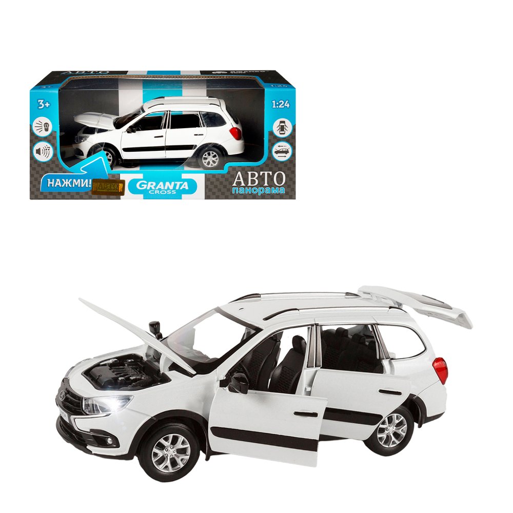 

Машинка металлическая ТМ Автопанорама LADA GRANTA CROSS 1:24 JB1251203