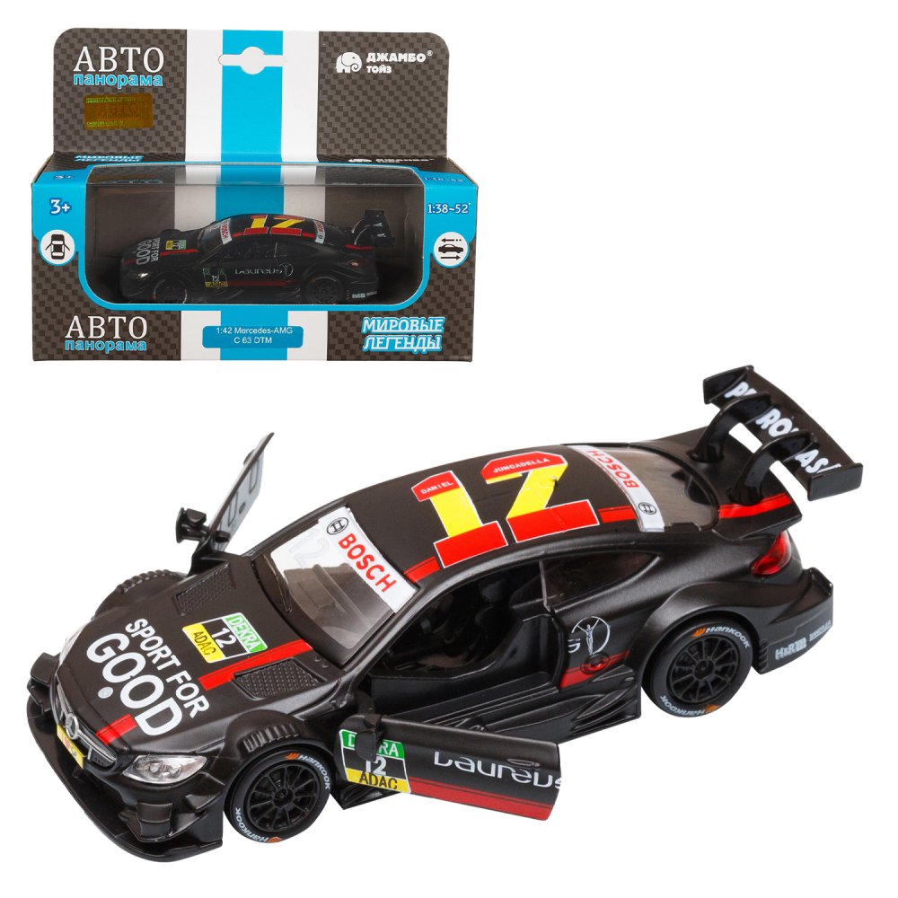 фото Машинка металлическая тм автопанорама 1:43 mercedes-amg c 63 dtm jb1251214