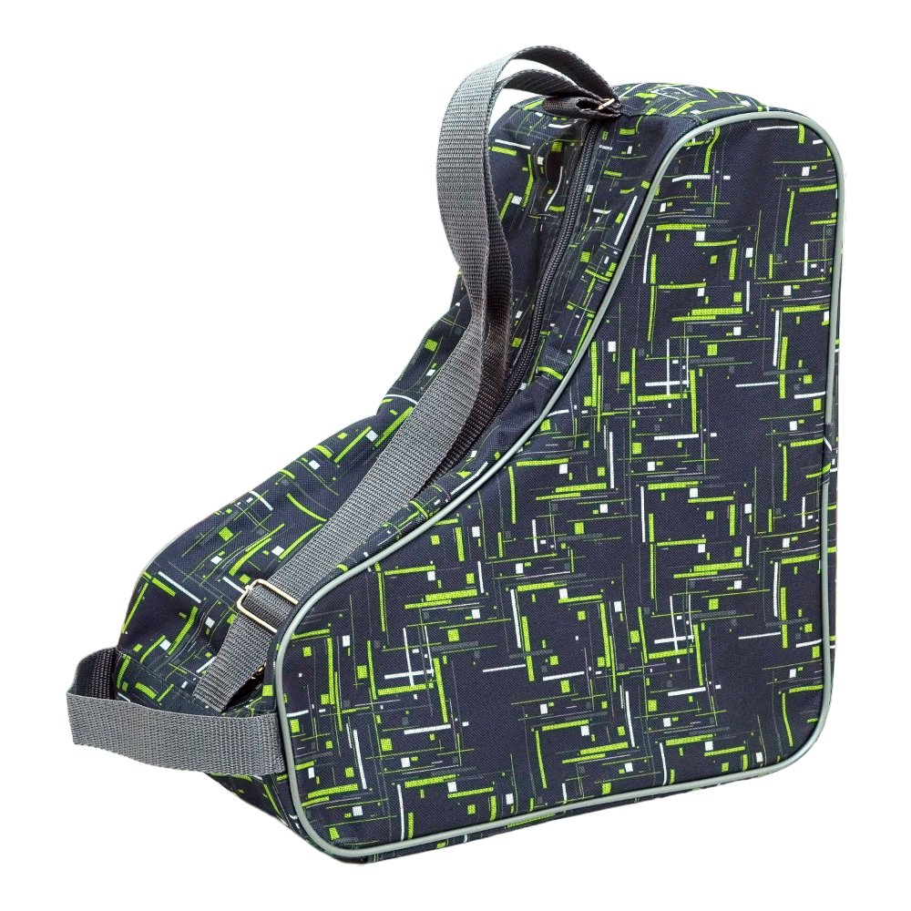 Сумка для коньков Tech Team малая (черный-зеленый-белый)