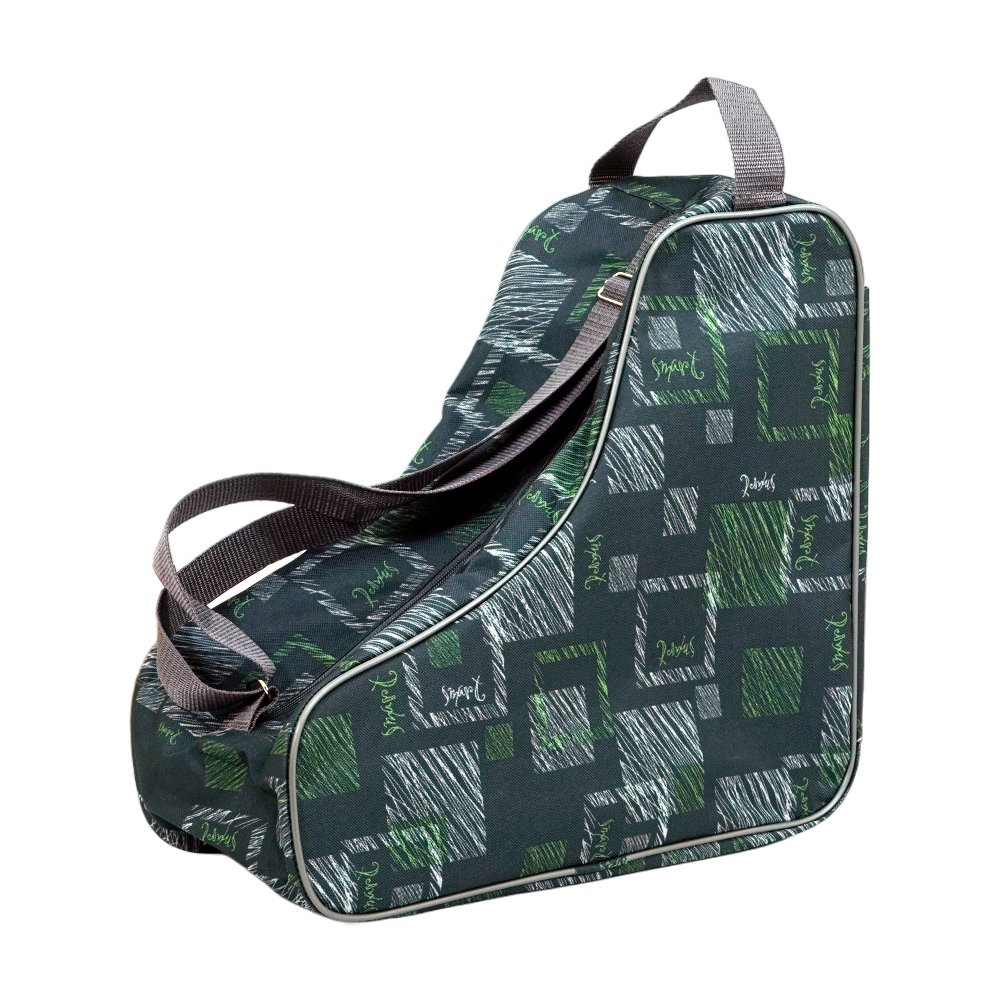 Сумка для коньков Tech Team малая (черный-серый-зеленый)