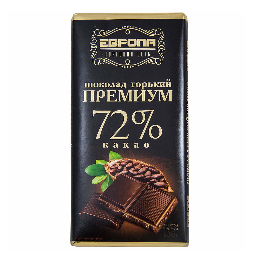 

Шоколад Европа горький 100 г