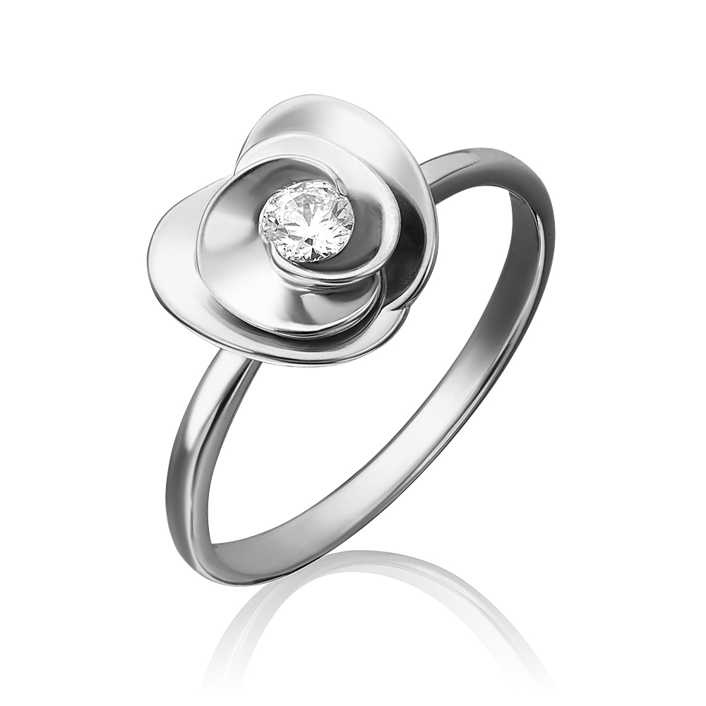 

Кольцо из белого золота р.  PLATINA jewelry 01-5263-00-501-1120-38, фианит, 01-5263-00-501-1120-38