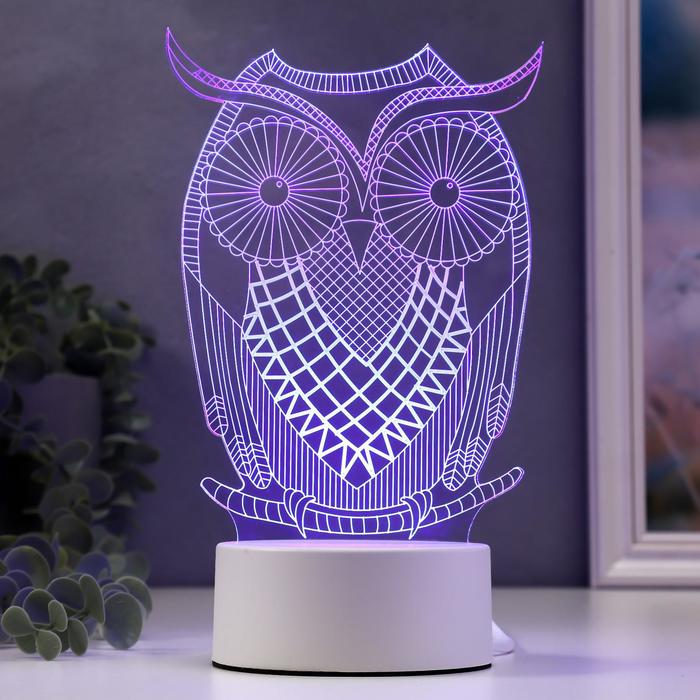 

Risalux "Большой филин", LED, RGB, от сети, 9,5х13х22 см