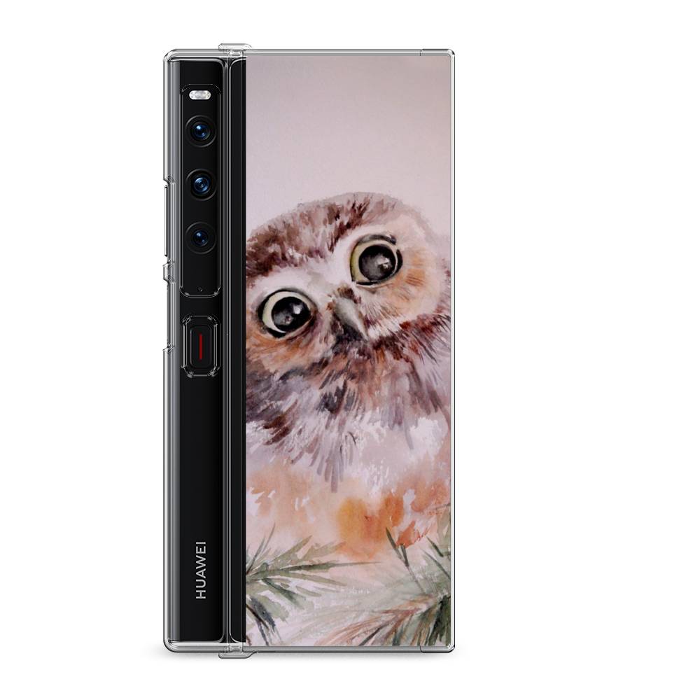 

Силиконовый чехол "Сова на розовом" на Huawei Mate Xs 2 / Хуавеи Мате Xs 2