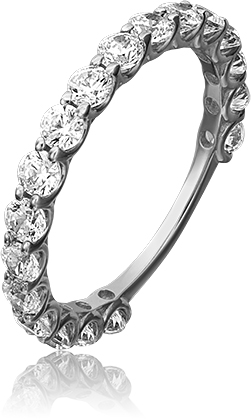 

Кольцо из золота с фианитом р. 20 PLATINA jewelry 01-5317-00-501-1120-38, 01-5317-00-501-1120-38