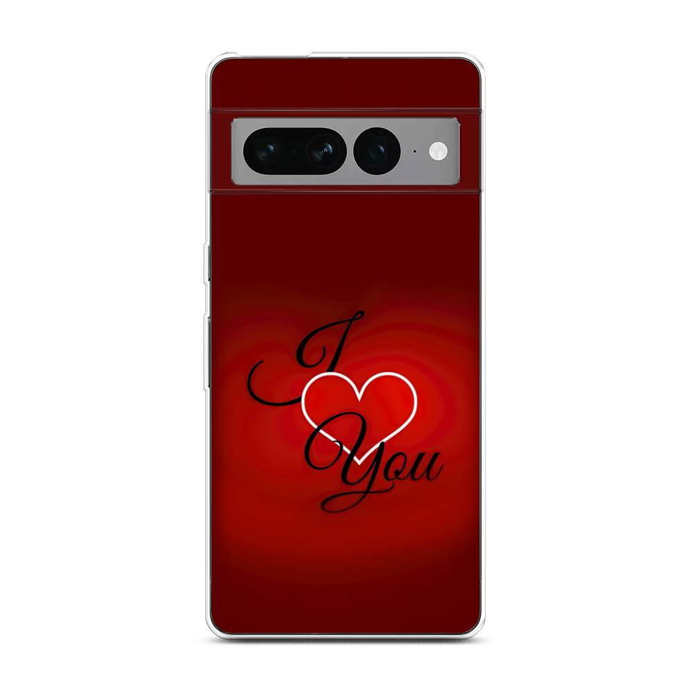 

Чехол Awog на Google Pixel 7 Pro "I love you 3", Разноцветный