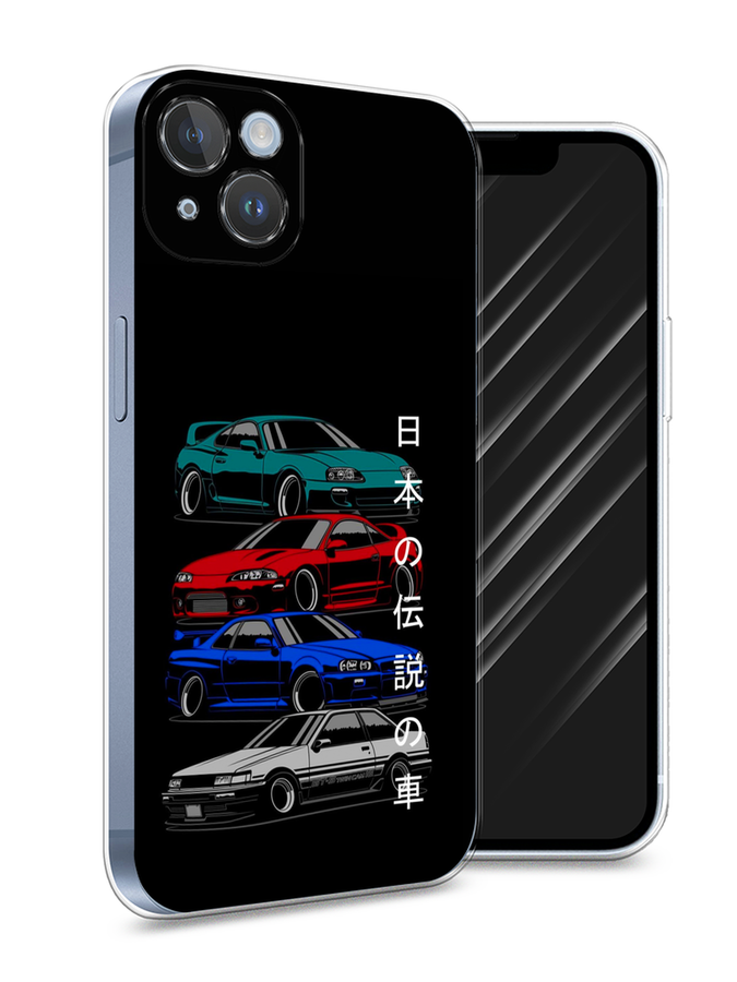 

Чехол Awog на Apple iPhone 14 Plus / Айфон 14 Плюс "JDM Legend cars", Разноцветный, 15350-5