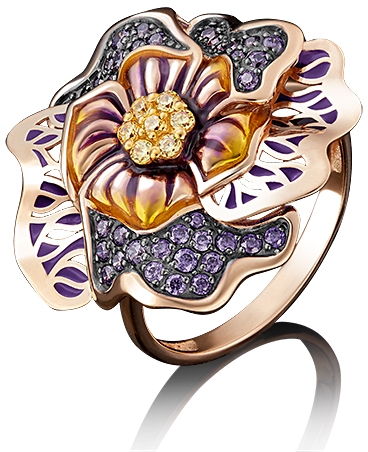 

Кольцо из золота р. , PLATINA jewelry 01-4872-00-404-1110-65, фианит, 01-4872-00-404-1110-65