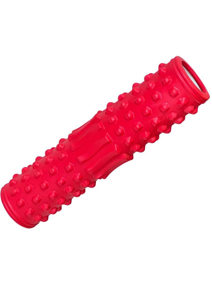 Валик для йоги Sportex E40750 красный 45x11