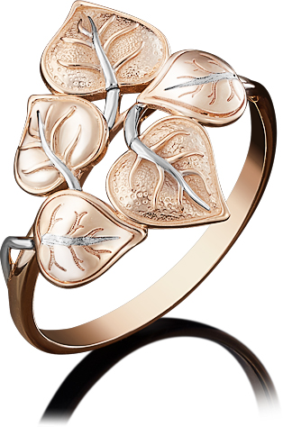 

Кольцо из красного золота р. 20.5 PLATINA jewelry 01-5046-00-000-1110-59, 01-5046-00-000-1110-59