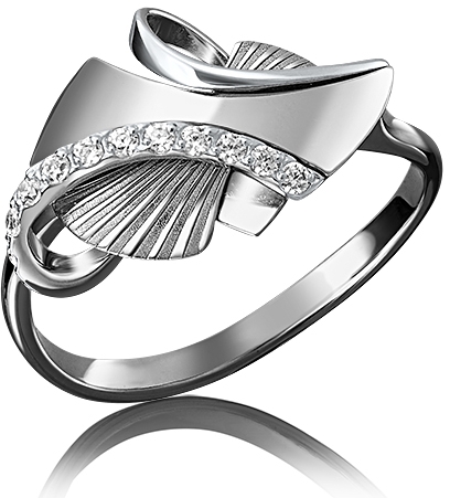 

Кольцо из белого золота р. 19,5 PLATINA jewelry 01-5095-00-401-1120-65, фианит, 01-5095-00-401-1120-65