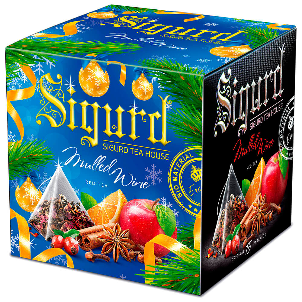 

Чайный напиток Sigurd Mulled Wine с ароматом глинтвейна в пакетиках 2 г х 15 шт